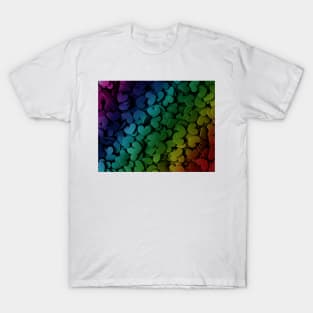 Rainbow Hearts Pattern T-Shirt